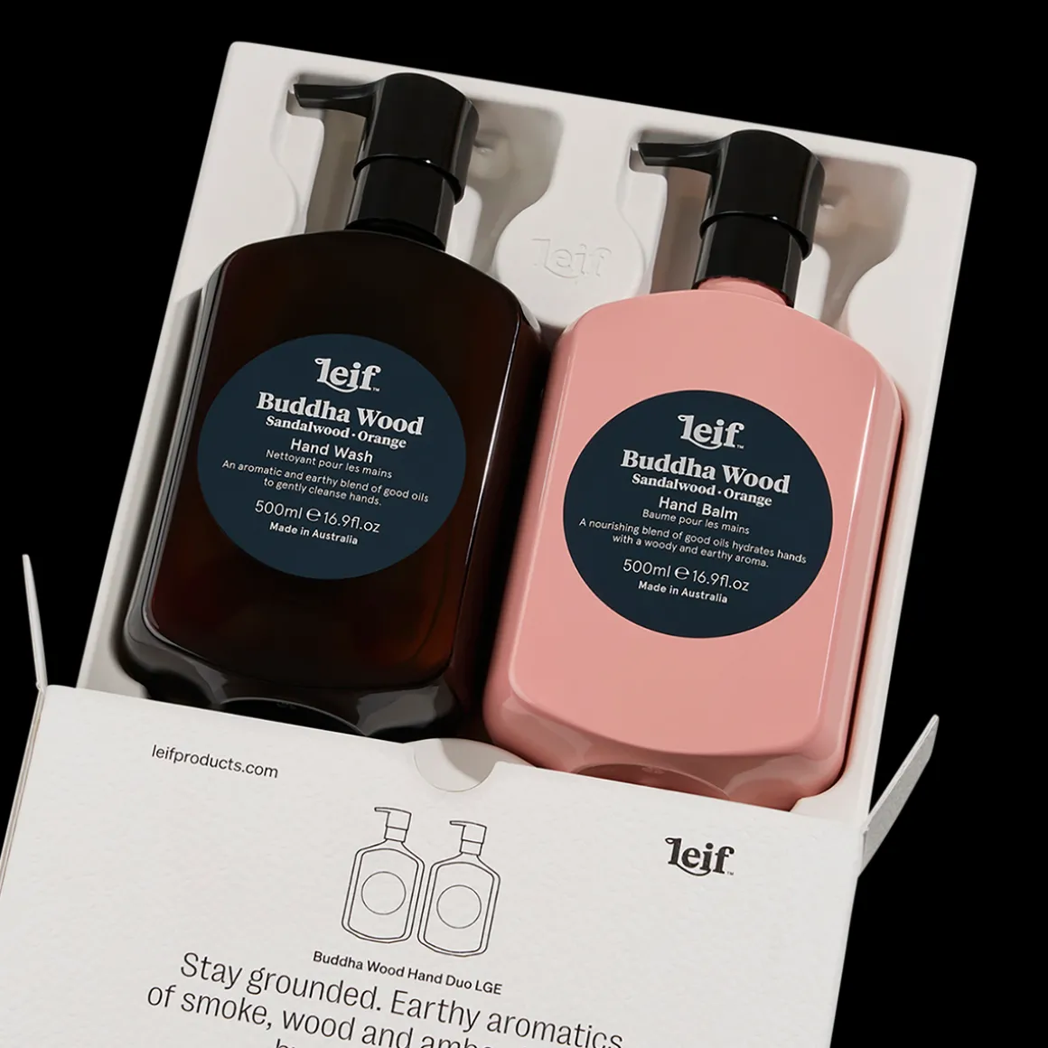 Buddha Wood Hand Duo Large