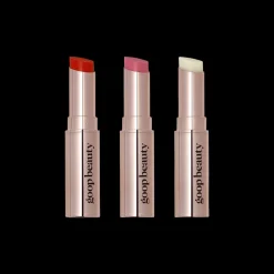 Clean Nourishing Lip Balm Trio Clear/Tomato/Peony
