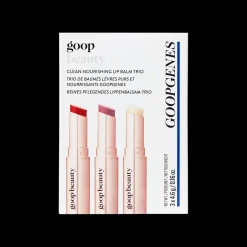 Clean Nourishing Lip Balm Trio Clear/Tomato/Peony