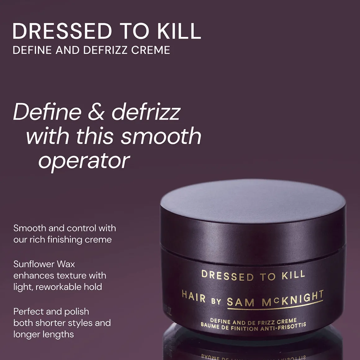 Dressed to Kill Define and Defrizz Creme 50ml