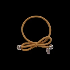 Hair Tie with Gold Bead Gold
