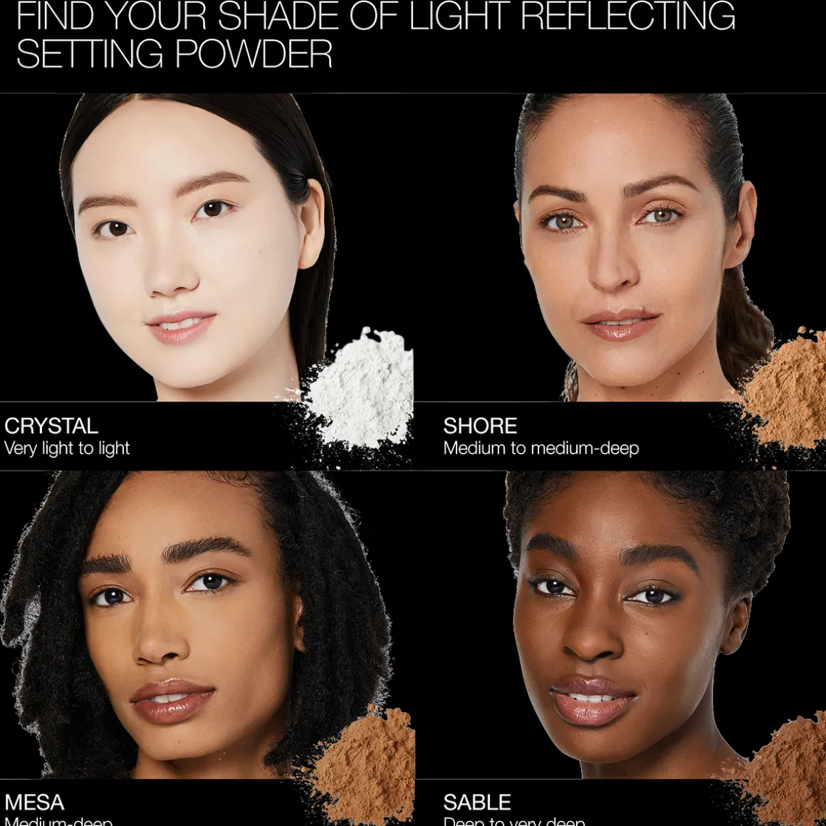 Light Reflecting Setting Powder Pressed Crystal