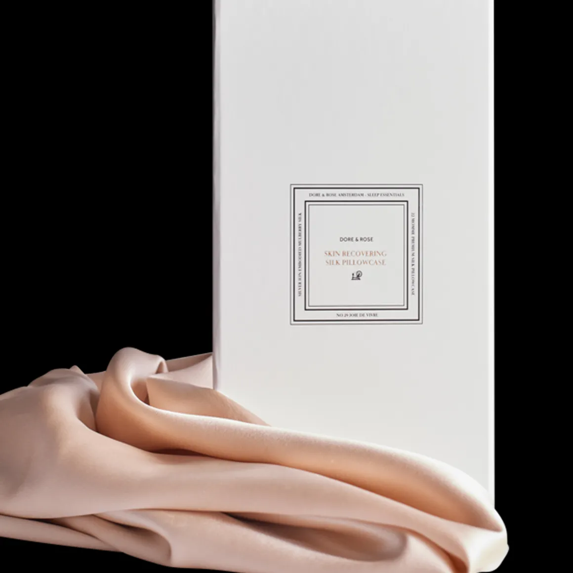 Silk Pillowcase Champagne Nº 29 Joie de Vivre